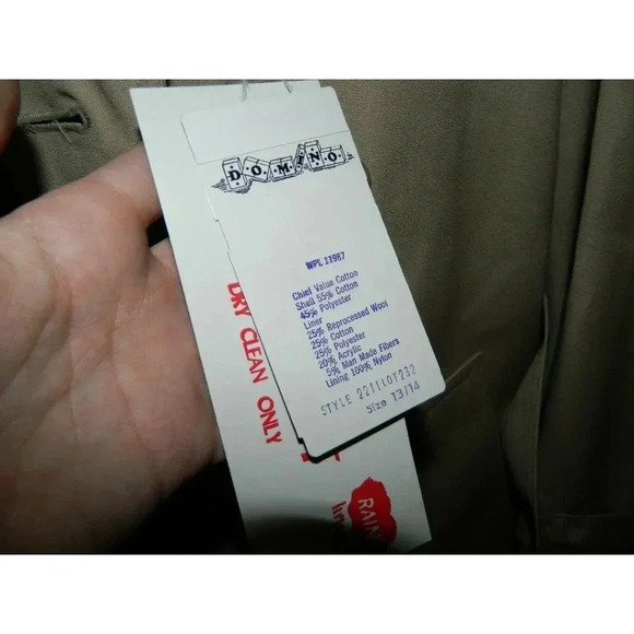 NWT DOMINO 1970's Khaki 2 in 1 All Season Trench - Picture 5 of 9